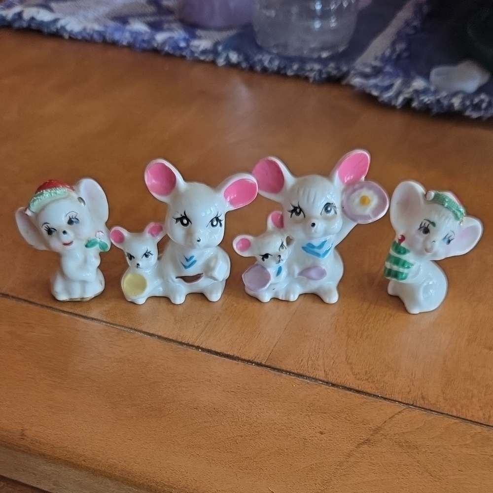 Ceramic Mouse Figurines